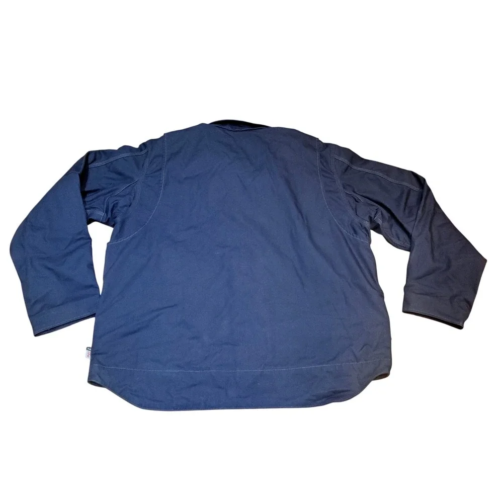 Carhartt FR Full‎ Swing Quick Duck Jacket Men's XL Navy Blue NFPA 2112 Workwear